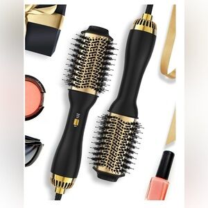 LANDOT Hair Blow Dryer Brush and Volumizer, One-Step Hot Air Brush for Drying.